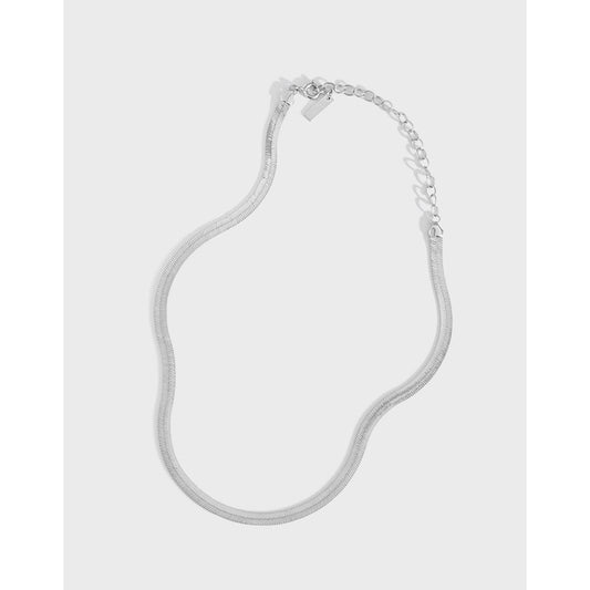 Bold Herringbone Chain Necklace