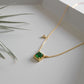 Emerald Cut Topaz Necklace